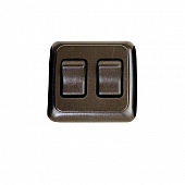 Diamond Group Double Contour On/Off Switch 125 V/ 16 Amp, SPST, Black