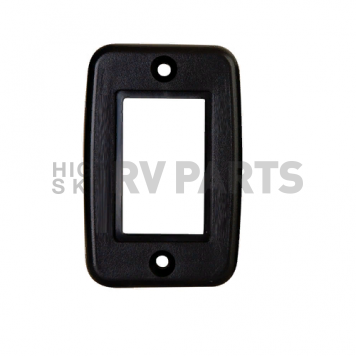 Diamond Group Exposed 5 Pin Side By Side Wall Plate - Black