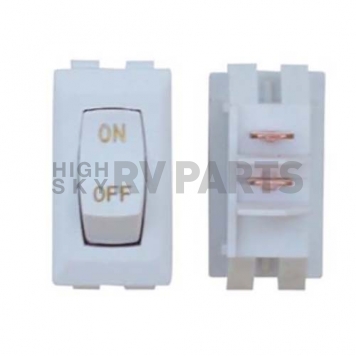 Diamond Group Interior Light Labeled On/Off Switch SPST - White 1/bag DG110UGVP