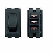 Diamond Group Interior Light Rocker Switch SPST Black - 3 Per Bag DG26UPB