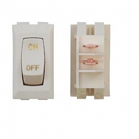 Diamond Group Labeled On/Off Interior Light Switch SPST - Ivory 1/card DG180UVP