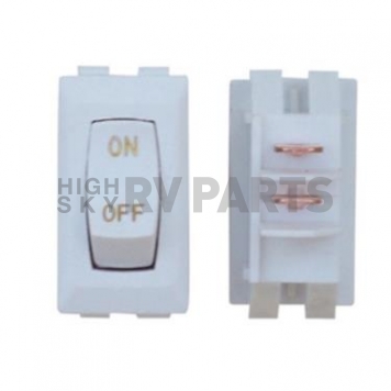 Diamond Group Labeled On/Off Rocker Switch SPST- White 3/bag