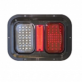 Diamond Group Trailer Light Stop/ Turn/ Tail Light 104 LED Amber/ Red Rectangular