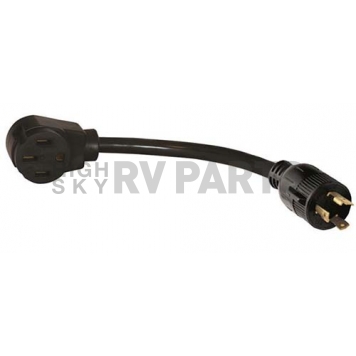 Valterra 12 inch RV Power Cord Adapter, 3 Prong 30/ 50 Amp, Twist Lock - A10-G30350VP