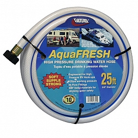 Valterra AquaFRESH Drinking Water Hose, 5/8 inch x 25'