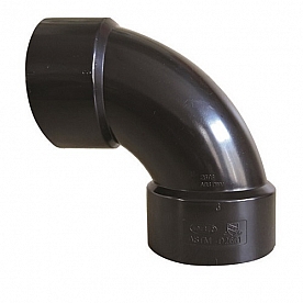 Valterra Drain-Waste-Ventilation Fitting 90° Elbow, 1-1/2″ Hub