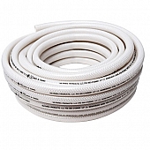 Valterra Fresh Water Reinforced Hose - 1/2 inch x 5/8 inch, 50′ White - W01-1800 