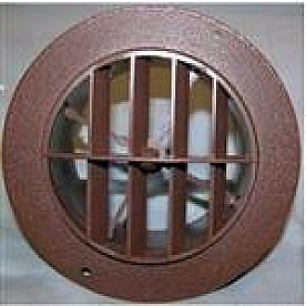 Valterra Heating/ Cooling Register - Round Walnut - 3940WN