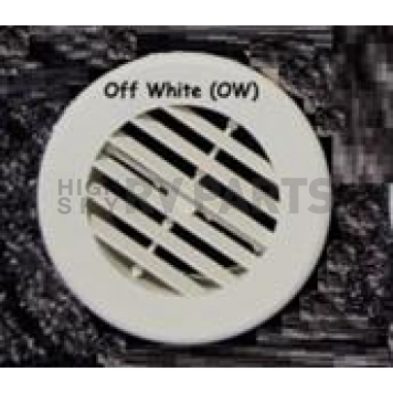 Valterra Heating/ Cooling Register - Round Off White - 3840ROW