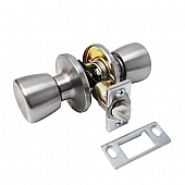 Valterra Interior RV Passage Door Lock - Stainless Steel - L32CS200