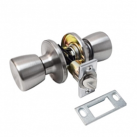 Valterra Interior RV Passage Door Lock - Stainless Steel - L32CS200