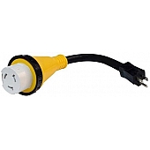 Valterra Mighty Cord 15AM - 50AF Detachable Adapter Cord 12″ - A10-1550DBK