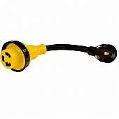 Valterra Mighty Cord 30AM - 30AF Detachable Adapter Cord 12″ - A10-3030DBK