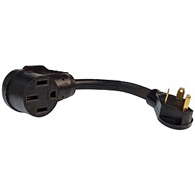 Valterra Mighty Cord 30AM-50AF Adapter Cord, 12″ - A10-3050FBK 