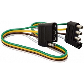 Valterra Mighty Cord 4-Way Flat Harness Car-Trailer End - 1 Foot Length - A10-4405