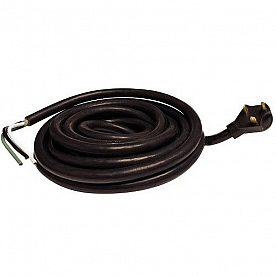 Valterra Mighty Cord Black 30 Amp Power Cord 25′ Length - A10-3025ENDBK 