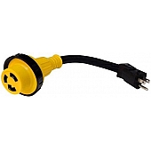 Valterra Power Cord Adapter 15 Amp Male x 30 Amp Female 12 inch - A10-1530DBK
