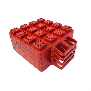 Valterra Stackers Leveling Block Red Plastic - Set of 4 A10-0916 
