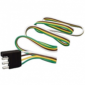 Valterra Trailer Wiring Flat Connector - 4 Way Trailer End - 3 Feet Length - A10-4403VP 