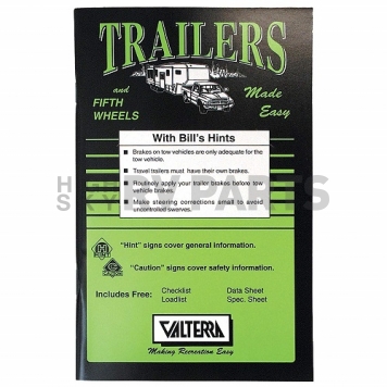 Valterra Trailers & Fifth Wheels  Made Easy with Bill's Hints Book A02-2000