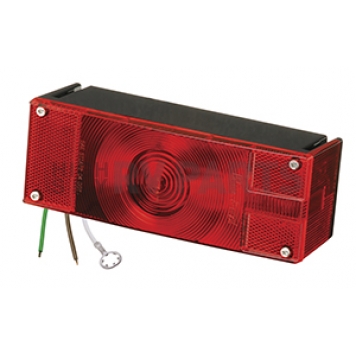 Wesbar 7-Function Trailer Tail Light Incandescent Rectangular with Red Lens