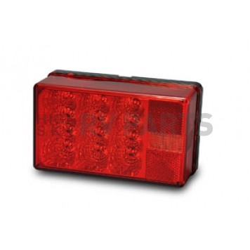 Wesbar 7-Function Trailer Tail Light LED Rectangular Red Right/Curbside