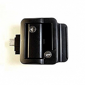 Wesco Fastec Entry Door Lock Dead Bolt Latch - Black - 43610-06-SP