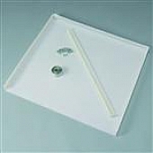 Clothes Washer Drain-A-Way Pan - White Plastic - PI24