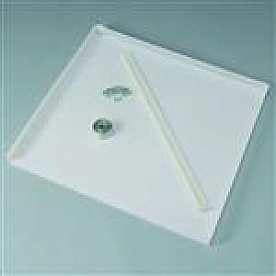 Clothes Washer Drain-A-Way Pan - White Plastic - PI24