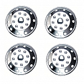 Wheel Master Cover Stainless Steel - Set of 4 - 319580