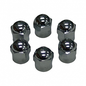 Wheel Master Valve Stem Cap Stainless Steel - Set Of 6