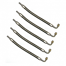 Wheel Master Valve Stem Extension 9.5 inch Stainless Steel 90 Degree Set of 5