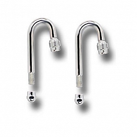 Wheel Master Valve Stem Extension Stainless Steel 180 Degree Set of 2