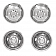 Wheel Master Wheel Cover Front And Rear - Set of 4 - 4195G0