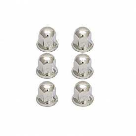 Wheel Masters Lug Nut Cover 1-1/2 inch Truck Stainless Steel - Set Of 6