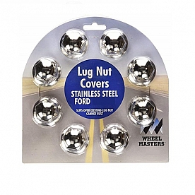 Wheel Masters Lug Nut Cover Stainless Steel Ford 7/8 inch - Set Of 8