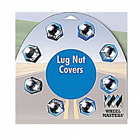 Wheel Masters Lug Nut Cap Chrome Plated  Plastic - Set Of 5