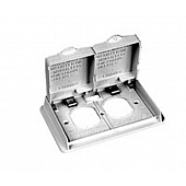 Winegard Dual Receptacle Cover For Standard 120 Volt AC, Ivory, Plastic