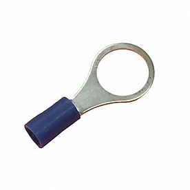 WirthCo 3/8 inch Wire Terminal End 16-14 Gauge Wire, Blue, Case Of 100