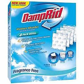 DampRid Dehumidifier, Granules in Hanging Bag, 4-Pack Refill - 10.5 oz