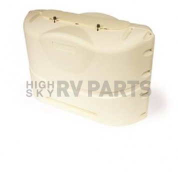 Camco Heavy Duty Dual 20 Lb Propane Tank Cover - Colonial White - 40525-1