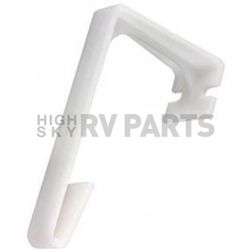 JR Products Window Curtain Retainer L-Shape White - Set of 2 - 81485-1