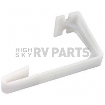 JR Products Window Curtain Retainer L-Shape White - Set of 2 - 81485-3