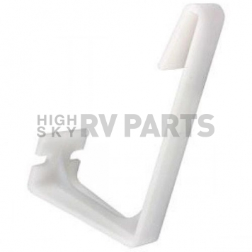 JR Products Window Curtain Retainer L-Shape White - Set of 2 - 81485-4