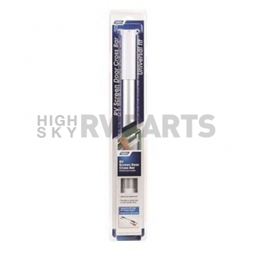 Screen Door Push Bar Adjustable 21-1/4 inch To 28-5/8 inch White-1