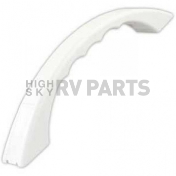 JR Products Exterior Grab Bar 9-7/8 inch Length Curved White Plastic 482-A-2-A-1