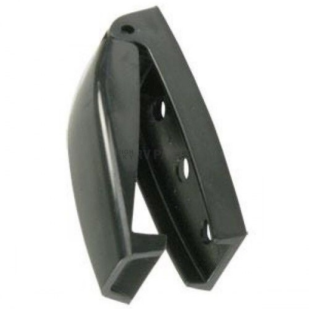 JR Products 10224 Baggage Door Catch Black Pack of 2