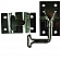 Door Catch 90 Degree T-Style Stainless Steel