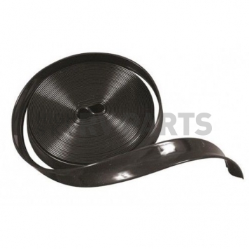 Camco Trim Molding Insert 1 inch x 100' Black Vinyl - For Aluminum Roof Edge - 25212 -1