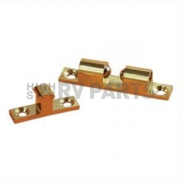 RV Cabinet Door Catch - Bead Type Brass 2 inch - Set of 2-1